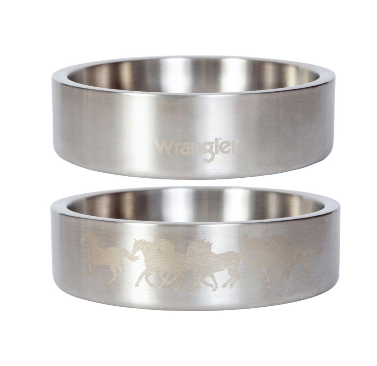 Wrangler Double Walled Stainless Steel Dog Bowl