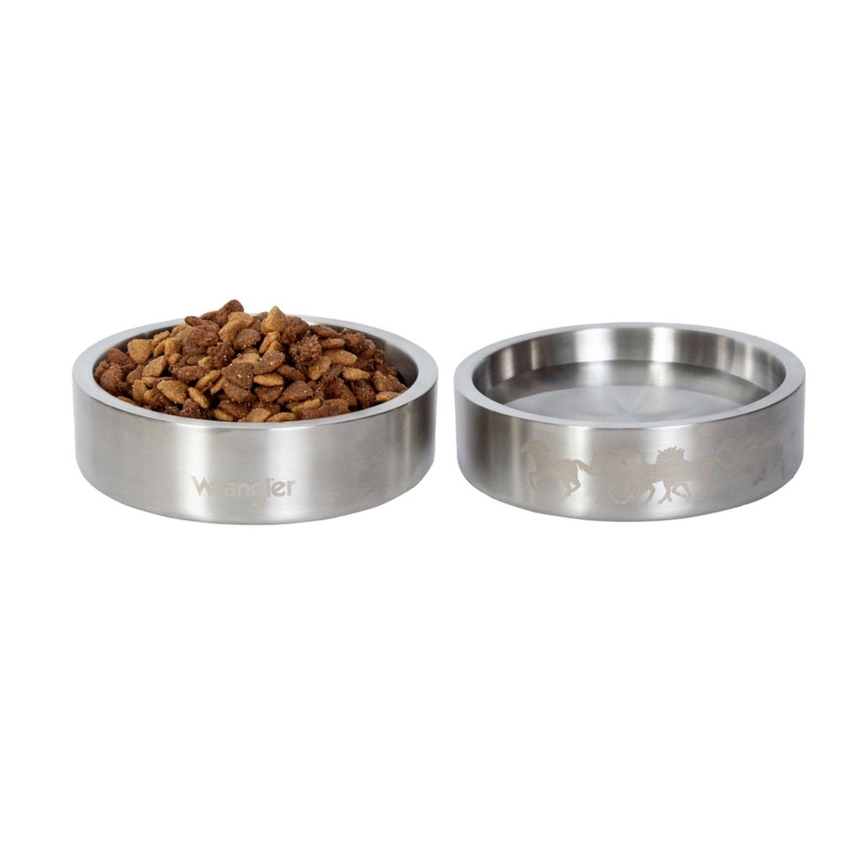 Wrangler Double Walled Stainless Steel Dog Bowl
