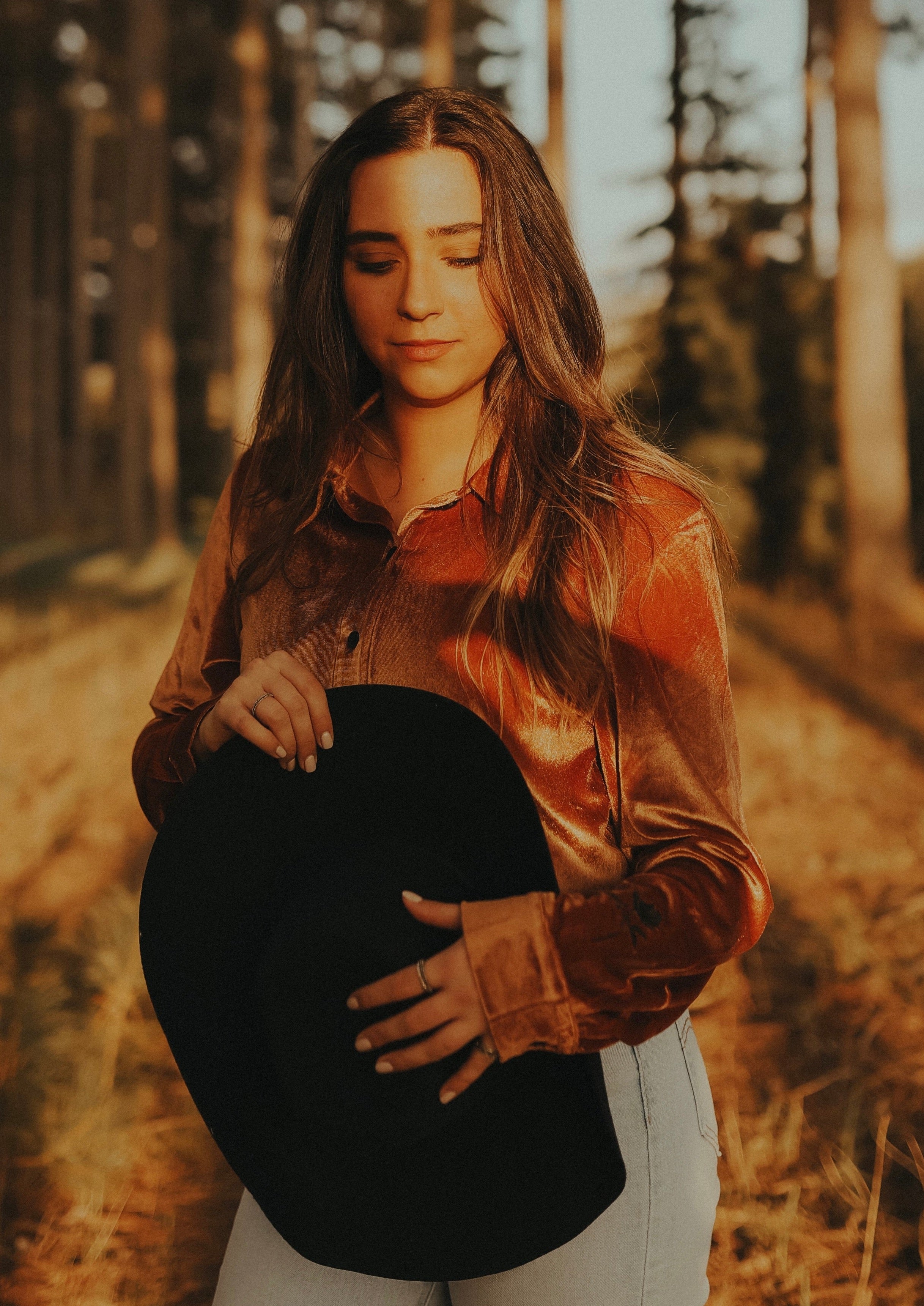 Golden Hour Velvet Rodeo Shirt