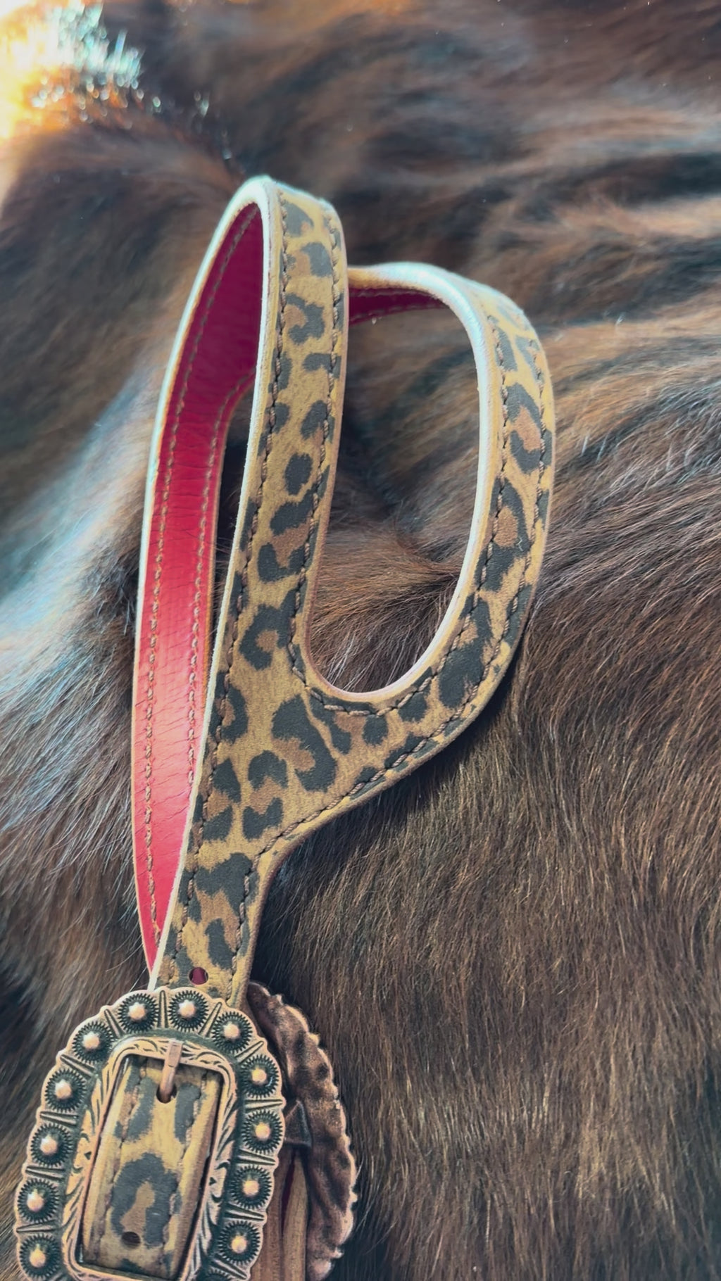 Knotty Cowgirl Amber Headstall (Cheetah)