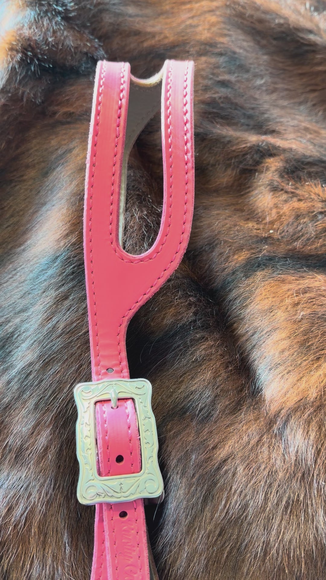 Knotty Cowgirl Amber Headstall (Pink)